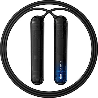 Tangram Smart Rope PURE (App-Connected Smart Jump Rope for Fitness and Workouts, Jump Counter, Adjustable Length, Bluetooth Enabled, Track Calories and Jumps, Dual Ball Bearing Rotation)