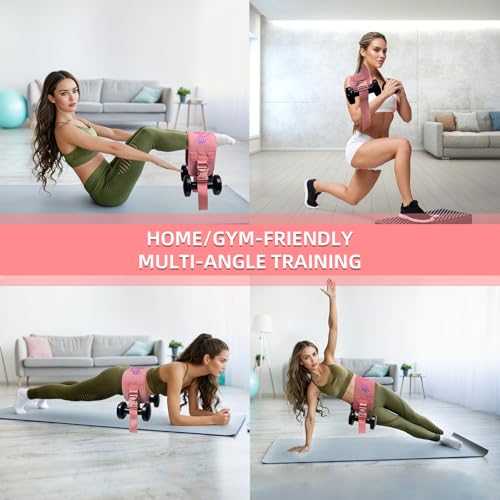 2-in-1 Hip Thrust Belt for Women & Men – Heavy Duty Glute Workout Equipment for Dumbbell, Kettlebell & Plate Exercises – Supports 300 lbs – Weighted Dip Belt for Home & Gym Workouts