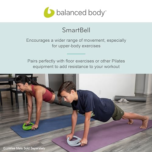 Balanced Body SmartBell Ergonomic Two-Handed Pilates Exercise Weight, Pilates Dumbbell, Exercise Equipment for Home Gym or Pilates Studio Use - color: Gray
