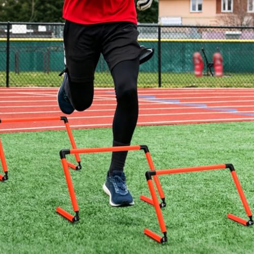 Foldable Agility Hurdles Detachable Folding Hurdle Easy Setup Soccer Training Hurdle for Kids