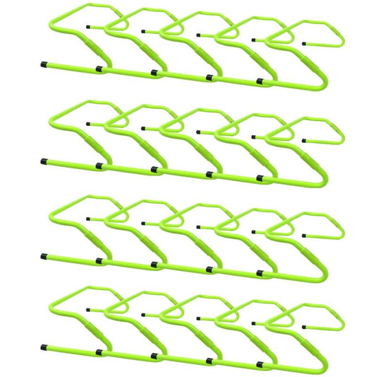 SRNSAEB Folding Hurdles Training Equipment for Teenagers, Gait Training Hurdles 5 6 8 10 15 20 Pcs, Adjustable Height Agility Hurdle Set for Speed/Jumping/Fitness Drills(20pcs)