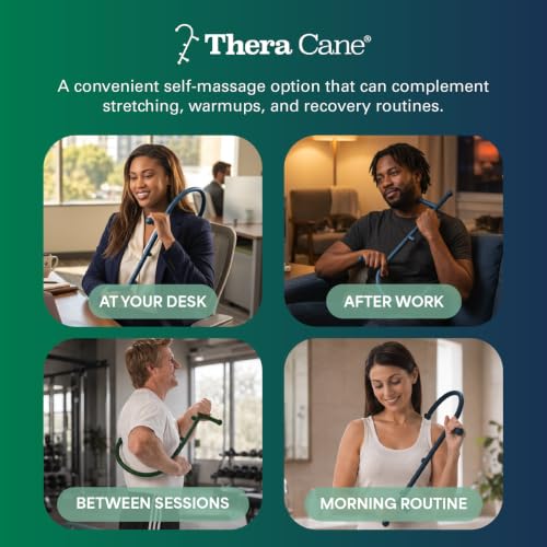 Thera Cane Massager (Blue), Proudly Made in The USA Since 1988 - color: Blue