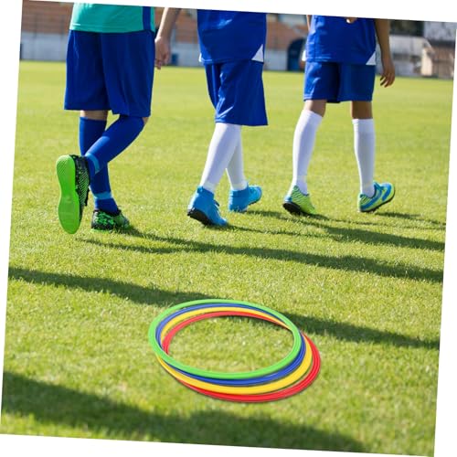 Toddmomy 4pcs Plastic Speed Hoops Agility Training Ring for Football Speed and Coordination Drills