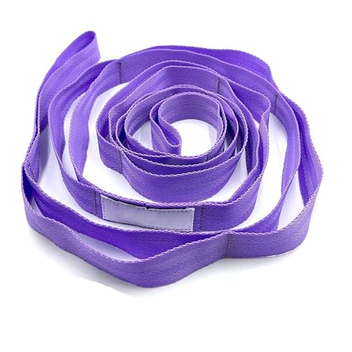 10 Loop Yoga Stretching Strap for Physical Therapy - Non-Elastic Exercise Band for Pilates, Yoga, Stretching for Women & Men, Versatile Mobility & Recovery Tool