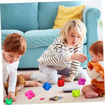 Toddmomy 6pcs Hexagonal Reaction Balls Reaction Training Toys Smart Reflex Balls