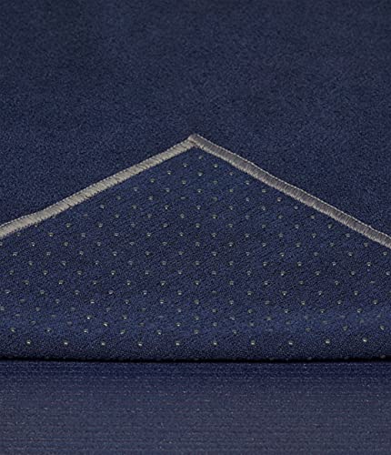 Manduka Yogitoes Hot Yoga Mat Towel - 71" | Moisture Activated Grip | Patented Silicone Nubs | Highly Absorbent, Durable & Easy Care | Made from Recycled Materials | 71 x 24 Inches | Midnight - color: Midnight, size: 71" x 24"