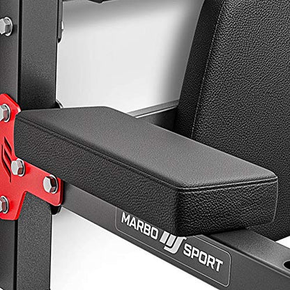 Marbo Sport Pull-Up Bar, Wall Mount, Adjustable, Alloy Steel, Black (150 kg)