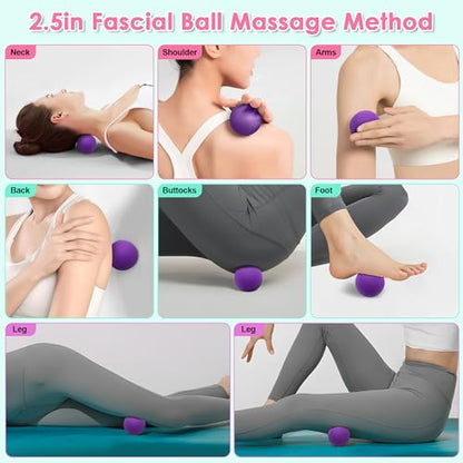 Fabric Resistance Bands for Working Out, Wide Booty Belt with Multiple Resistance Levels. Yoga Balance Balls. Great for HIPS, Thighs Exercises. with Fitness Poster