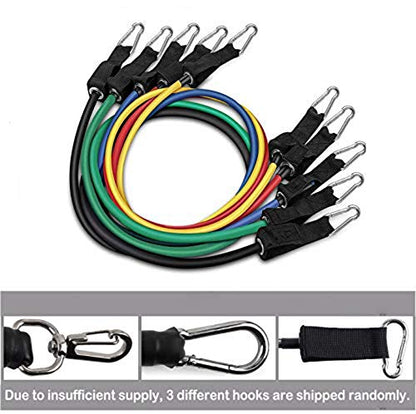 Resistance Bands Set,Exercise with 5 Fitness Tubes,4 Foam Handles,Ankle Straps, Door Anchor,Resistance Training,Physical Therapy,Home Workouts