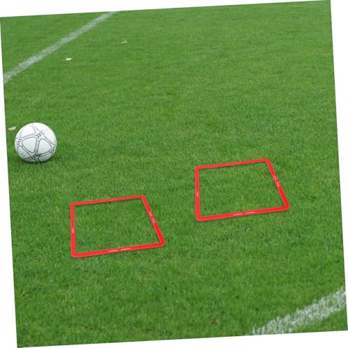 BESTonZON 6Pcs Professional Football Agility Training Rings Durable Reusable Speed Circles for Soccer Sports Drills Bright for Enhanced Visibility Grass