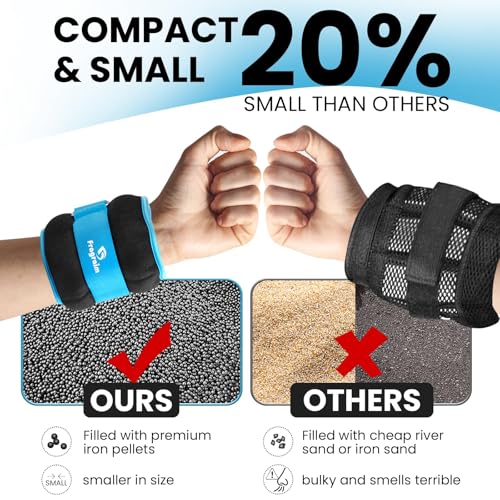 Ankle Weights for Women, Men and Kids - 1/2/3/4/6/8/10/12/15/20 LBS 1 Pair Strength Training Wrist/Leg/Arm Weight with Adjustable Strap for Jogging, Gymnastics, Aerobics, Home Fitness, Physical Therapy - style: 8Lbs Pair (4lb x 2) - Sky blue