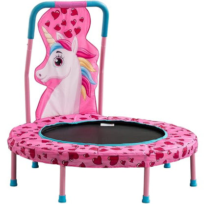 36 Inch Kids Trampoline Mini Trampoline with Handle, 36'' Indoor Outdoor Trampolines for Kids, Toddler Small Mini Baby Fitness Rebounder Recreational Trampolines, Birthday Gift Ideas