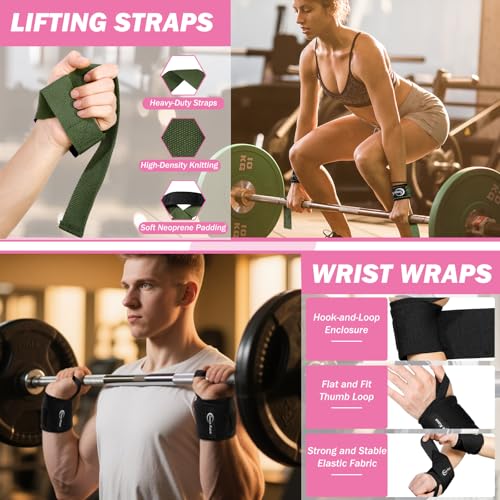 Barbell Pad Set: Hip Thrusts Pad for Squats Weight Lifting Gym Equipment Accessories - color: Green