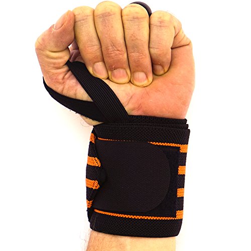 WOD Nation Wrist Wraps for Weightlifting & Strength Training – Professional Gym Straps w/Thumb Loop for Men & Women
