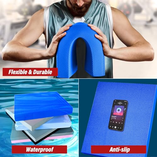 Balance Pad- Foam Balance Pad for Workout, Non-Slip & Water-Resistant Stability Trainer Mat, Soft TPE Exercise Foam Mat for Rehabilitation Stability,Physical Therapy,Fitness,Yoga (15.7" * 13" * 2") - color: Blue