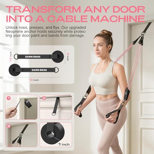 Pilates Bar Kit with Resistance Bands – Adjustable Home Gym Workout Equipment for Women & Men – Portable Pilates Equipment for Squats, Yoga & Full Body Toning
