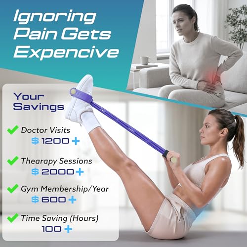 Premium 6 Tube Resistance Band – Powerful, Visible Results with Safe Low-Impact Design | Multifunction Pedal Resistance Band | Home Gym Equipment for Women | 30-Day Support - color: black purple