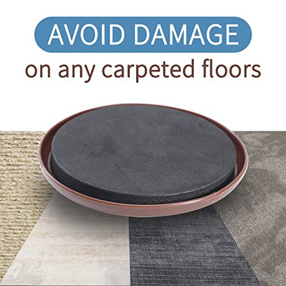 Furniture Sliders for Carpet,8 Pack 3 1/2" Reusable Furniture Moving Pads,Heavy-Duty Furniture Movers Sliders - Reusable Sliders for Furniture,Move Any Item Easy and Quickly!