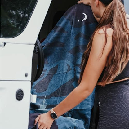 Sprints Athletic Running Towel, Full-Sized, Car Seat Cover - Performance Microfiber (Nightfall Grizzly) - color: Nightfall Grizzly