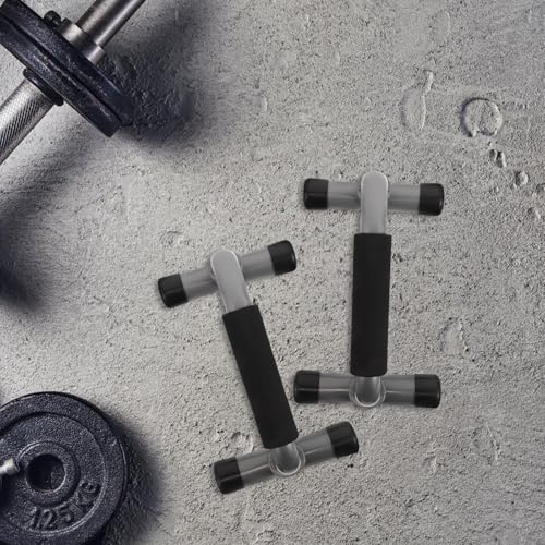 HEMOTON H-shaped Push up Bars Pair, Non-slip Gymnastic Parallette Bars with Sturdy Handles, Portable Home Fitness Equipment for Chest Muscle Training and Floor Workouts