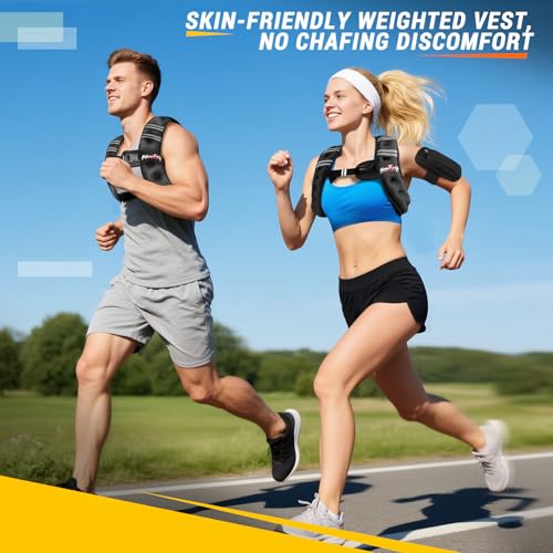 Weighted Vest Women & Men - 5lbs/8lbs/10lbs/12lbs/15lbs/20lbs/25lbs/30lbs Adjustable Weight Vest with Detachable Phone Pouch - Ideal for Rucking,Walking,Weight Loss,Training&Running - size: 5 lb