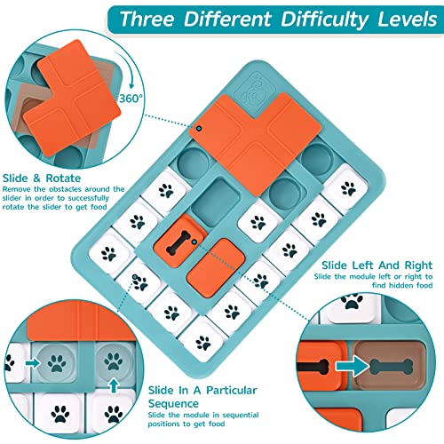 FOXMM Dog Puzzle Toys - Interactive IQ Training & Mental Stimulating Toys - style: S-Level 3
