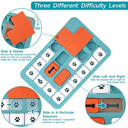 FOXMM Dog Puzzle Toys - Interactive IQ Training & Mental Stimulating Toys - style: S-Level 3