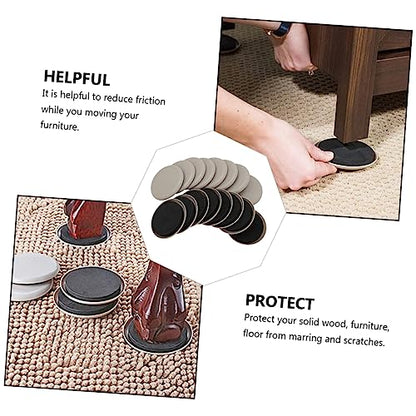 TEHAUX 16pcs Heavy Duty Furniture Glides Moving Pads Core Sliders Material for Moving No Scratch and Noise