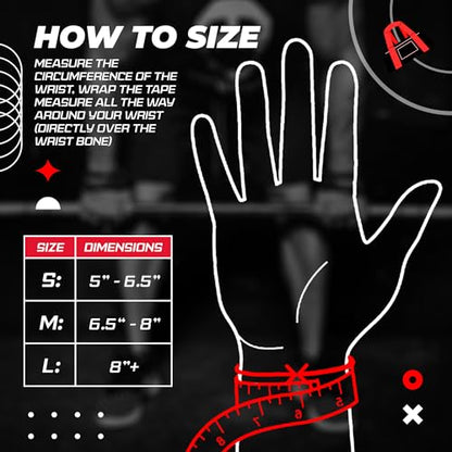 JerkFit Death Grips Premium Lifting Straps - Car Tire Grade Rubber PVC Wrist Straps for Shrugs, Pull Ups & Deadlifts with Neoprene Padded Support - size: Small