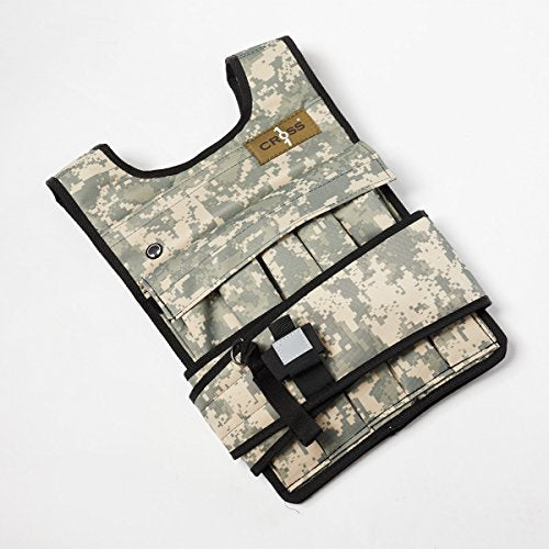 CROSS101 20LBS - 140LBS Adjustable Weighted Vest With Shoulder Pads Option for Men and Women - size: 50LBS WITH SHOULDER PADS