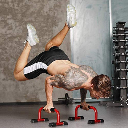 Pushup Bars Handles Set, Push Up Stand with Cushioned Foam Grip and Non-Slip Rubber Base Home Workout Equipment