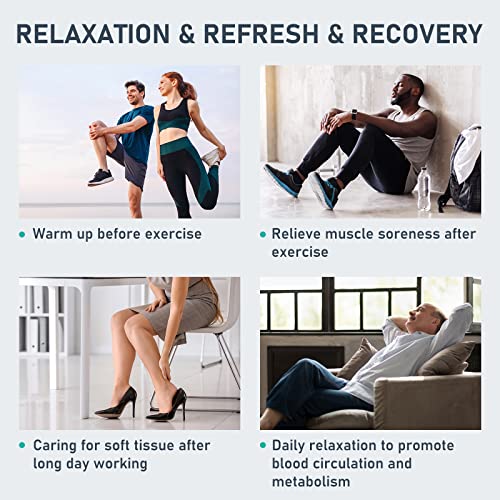 QUINEAR Leg Recovery Compression System for Athlete Post Workout, Professional Sequential Device for Massage Therapy, Foot and Leg Recovery Boots, Improve Circulation Reduce Muscle Soreness (Medium) - size: Medium