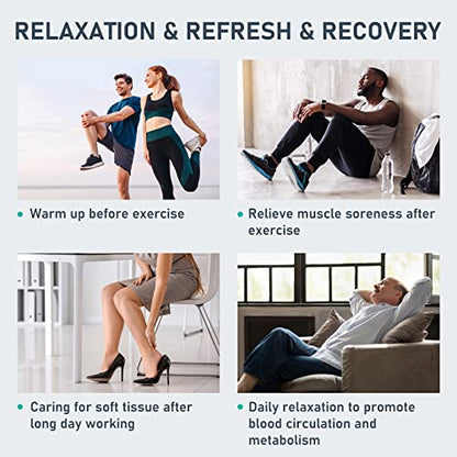 QUINEAR Leg Recovery Compression System for Athlete Post Workout, Professional Sequential Device for Massage Therapy, Foot and Leg Recovery Boots, Improve Circulation Reduce Muscle Soreness (Medium) - size: Medium