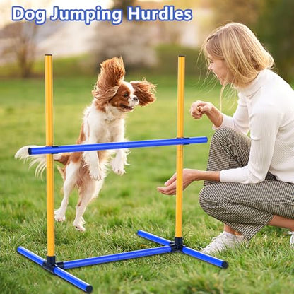 Adjustable Dog Agility Hurdles with Carry Bag, 4 Sets - size: 4-Sets Hurdles