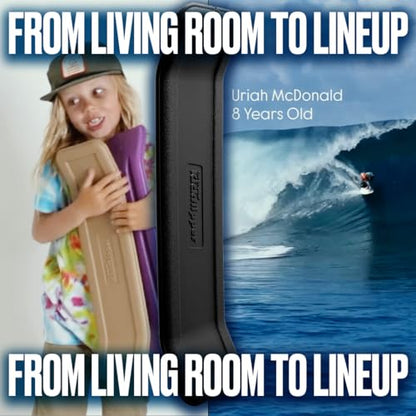 Kickflipper Balance Board, a fun, lightweight trainer that builds balance and confidence - color: Black