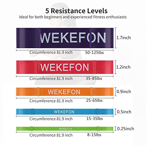 Resistance Bands Set, Pull Up Assist Bands - Stretch Resistance Band - Mobility Band Powerlifting Exercise Bands for Resistance Training, Physical Therapy, Home Workouts
