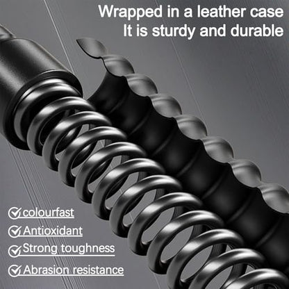 Upgrade Weighted Ropeless Battle Ropes, 2PCS Heavy Duty Portable Cordless Battle Ropes for Home Gym, Workout Exercise Rope for Strength Building, HIIT and Low-Impact Aerobic Training for Men & Women
