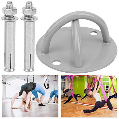 HERCHR 2pcs Battle Rope Anchor Wall Mount for Suspension Straps, Aerial Yoga Hanging Pull Strap Installation Fixed Plate Expansion Screw Mount Bracket