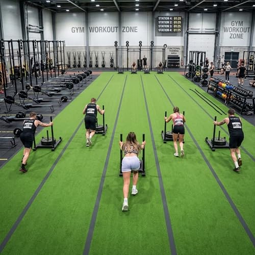 Yescom 1.38" H(3'x50'x4Pcs) Sports Workout Outdoor Gym Flooring Turf for - size: 1.38"H-3'x50'x4pcs(600Sq.Ft)