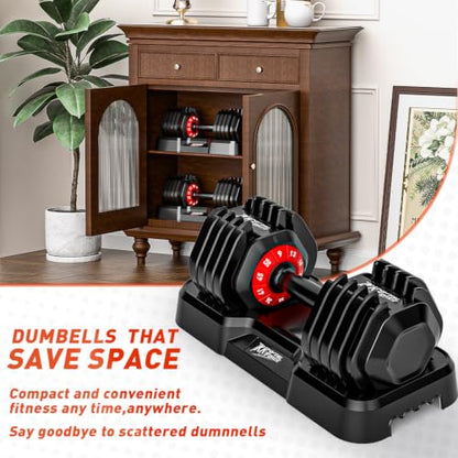 Adjustable Dumbbell Set of 2, 50/100/110lbs Free Weights Dumbbell Set - size: 50LBS Pair -C