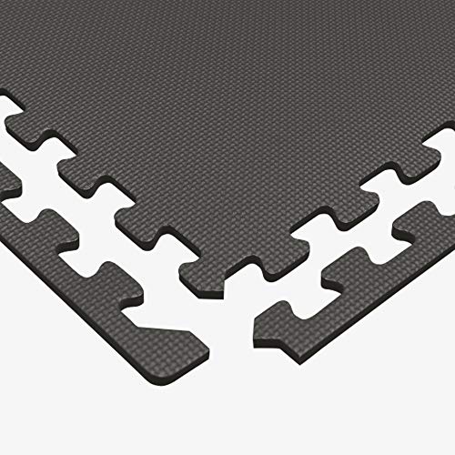 We Sell Mats 1/2 Inch Thickness Multipurpose EVA Foam Floor Tiles, Interlocking Floor Mat for Indoor Gym and Home Use, 24 in x 24 in, Charcoal Gray (24-13M)