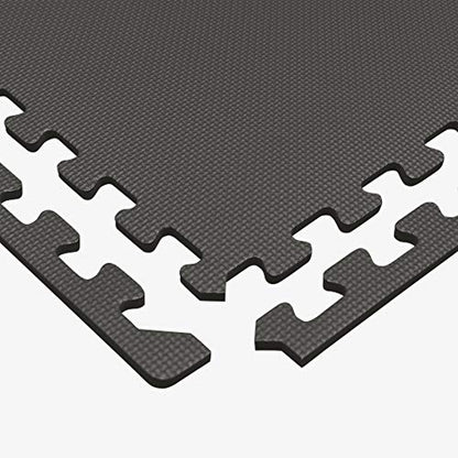 We Sell Mats 1/2 Inch Thickness Multipurpose EVA Foam Floor Tiles, Interlocking Floor Mat for Indoor Gym and Home Use, 24 in x 24 in, Charcoal Gray (24-13M)