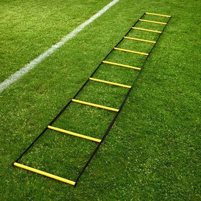 Fitfix® Speed and Agility Training 6Mtr Length Agility Round Ladder - Improve Speed, Quickness, and Footwork Equipped with 12 Rungs with Free Carry Bag
