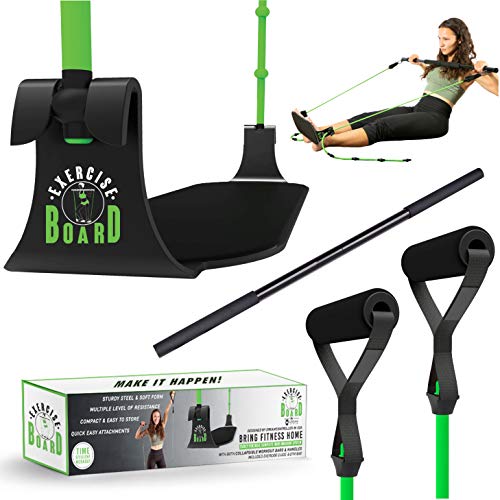 Portable Exercise Equipment for Home Workouts with Best Workout Accessories for Exercise & Fitness Home Gyms- Board,Bar,Resistance Bands Full Body Workout Machine & more at Home Gym Equipment Machines