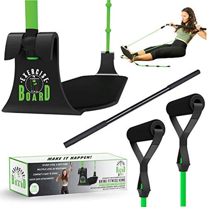Portable Exercise Equipment for Home Workouts with Best Workout Accessories for Exercise & Fitness Home Gyms- Board,Bar,Resistance Bands Full Body Workout Machine & more at Home Gym Equipment Machines