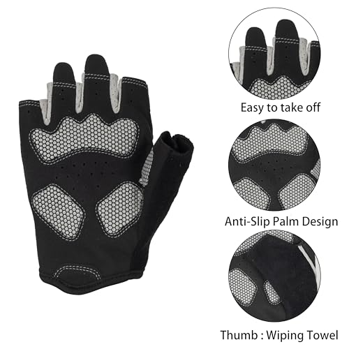 Workout Gloves for Men Women, Anti Slip Breathable Weight Lifting Gloves for Gym Exercise, Cycling, Fitness, Training