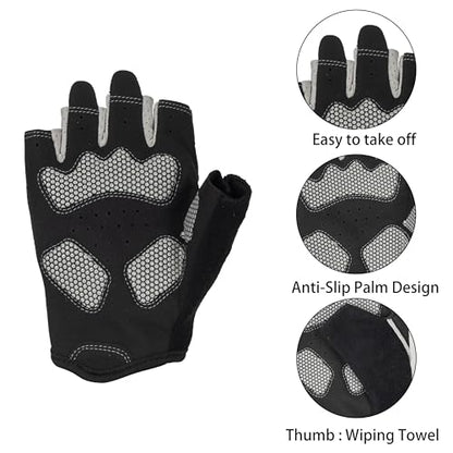 Workout Gloves for Men Women, Anti Slip Breathable Weight Lifting Gloves for Gym Exercise, Cycling, Fitness, Training