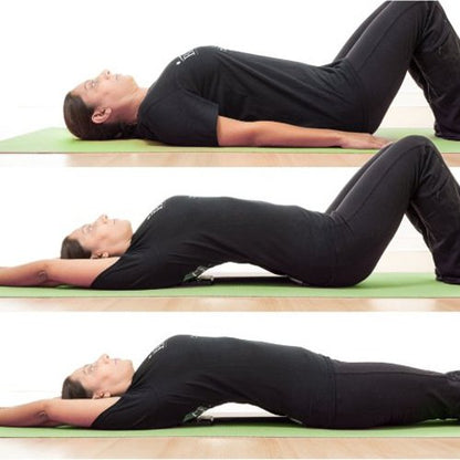 CYBERNOVA Multi-level Back Massager Supporter ,Back Lumbar Stretcher Extender for pain relief
