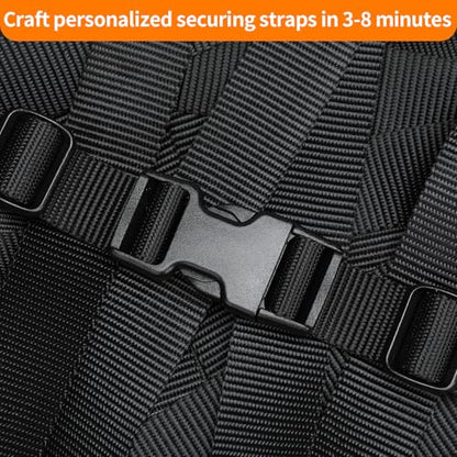BEYOURD Buckles and Straps Set 1": 6 Yards of Thick Nylon Webbing, 6-Pack Heavy Duty Adjustable Quick Side Release Plastic Buckles, 12 Tri-Glide Slide Clips, Black (1-Inch Combo Set) - style: 1" Combo Set