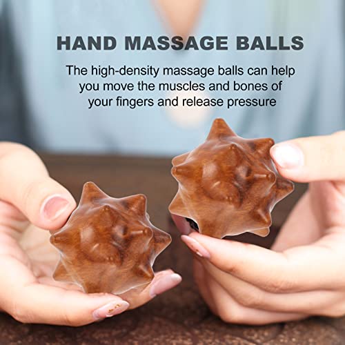 2pcs Hand Massage Balls for Finger Therapy Multifunctional Massage Supplies for Office and Home Use for Relaxation and Mobility Recovery
